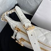 CHANEL Waist Chest Purse Chain White AS1077 34cm - 4