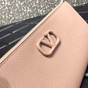 VALENTINO Garavani Clutch V-shaped buckle Nude 060# 24.5cm - 5