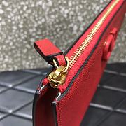 VALENTINO Garavani Clutch V-shaped buckle Red 060# 24.5cm - 2