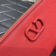VALENTINO Garavani Clutch V-shaped buckle Red 060# 24.5cm - 4