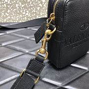 VALENTINO Garavani Dark vintage gold tone Zipper Black 0954# 16cm - 6