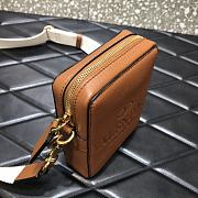 VALENTINO Garavani Dark vintage gold tone Zipper Brown 0954# 16cm - 4