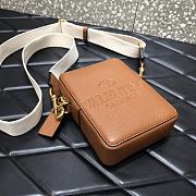 VALENTINO Garavani Dark vintage gold tone Zipper Brown 0954# 16cm - 2