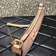 VALENTINO Garavani Mini Vlogo Hobo Bag Nude 0707# 20cm - 6
