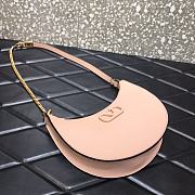 VALENTINO Garavani Mini Vlogo Hobo Bag Nude 0707# 20cm - 5