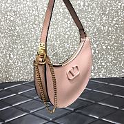 VALENTINO Garavani Mini Vlogo Hobo Bag Nude 0707# 20cm - 3