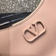 VALENTINO Garavani Mini Vlogo Hobo Bag Nude 0707# 20cm - 2