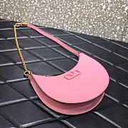 VALENTINO Garavani Mini Vlogo Hobo Bag Pink 0707# 20cm - 4