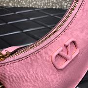 VALENTINO Garavani Mini Vlogo Hobo Bag Pink 0707# 20cm - 3