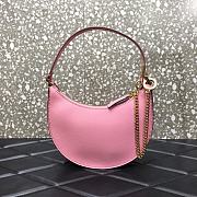 VALENTINO Garavani Mini Vlogo Hobo Bag Pink 0707# 20cm - 2