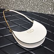 VALENTINO Garavani Mini Vlogo Hobo Bag White 0707# 20cm - 5