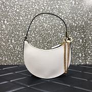 VALENTINO Garavani Mini Vlogo Hobo Bag White 0707# 20cm - 4