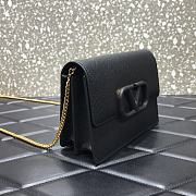 VALENTINO Garavani VRING chain wallet Black 069# 17.5cm - 3