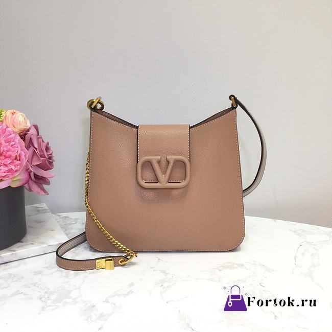 VALENTINO VSing Shoulder Bag Nude 0802# 24cm - 1