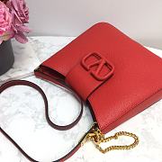 VALENTINO VSing Shoulder Bag Red 0802# 24cm - 2