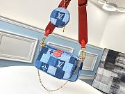 LOUIS VUITTON Multi Pochette Accessories Denim Canvas M44990 24cm - 1