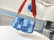 LOUIS VUITTON Multi Pochette Accessories Denim Canvas M44990 24cm - 2