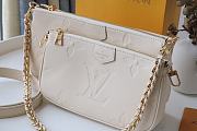 LOUIS VUITTON Multi Pochette Accessories Creme M80447 24cm - 2