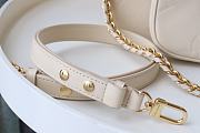 LOUIS VUITTON Multi Pochette Accessories Creme M80447 24cm - 5