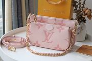 LOUIS VUITTON Multi Pochette Accessories Pink M80448 24cm - 1