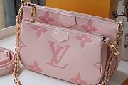LOUIS VUITTON Multi Pochette Accessories Pink M80448 24cm - 4