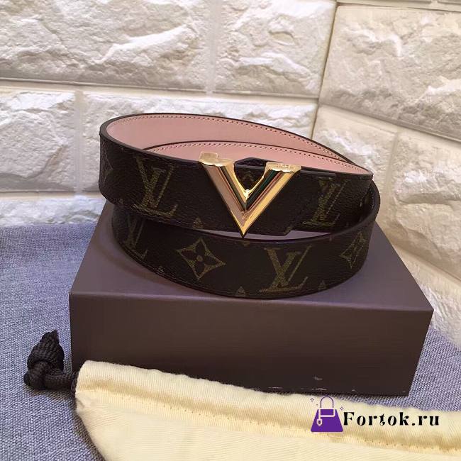 LOUIS VUITTON Belt Brown 9021 30mm - 1