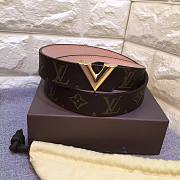 LOUIS VUITTON Belt Brown 9021 30mm - 1