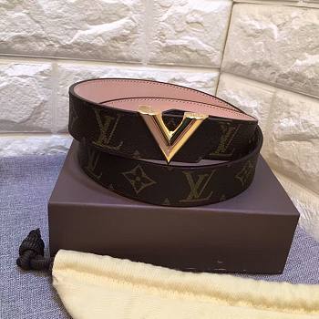 LOUIS VUITTON Belt Brown 9021 30mm