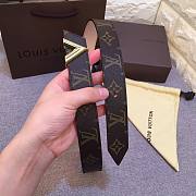 LOUIS VUITTON Belt Brown 9021 30mm - 4