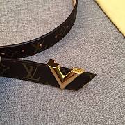 LOUIS VUITTON Belt Brown 9021 30mm - 2