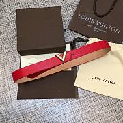 LOUIS VUITTON Belt Red 9021 30mm - 1