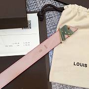 LOUIS VUITTON Belt Red 9021 30mm - 4