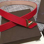 LOUIS VUITTON Belt Red 9021 30mm - 5