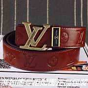 LOUIS VUITTON Belt Layer Cowhide Golden Buckle 38mm - 1
