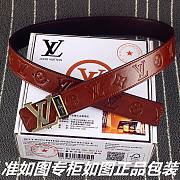 LOUIS VUITTON Belt Layer Cowhide Golden Buckle 38mm - 3