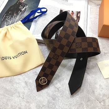 LOUIS VUITTON Monogram Belt Brown 7580 40mm