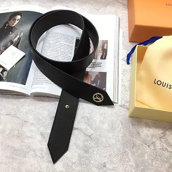 LOUIS VUITTON Belt Black 7580 40mm