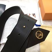 LOUIS VUITTON Belt Black 7580 40mm - 6