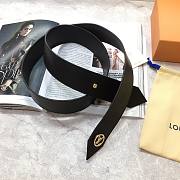 LOUIS VUITTON Belt Black 7580 40mm - 2