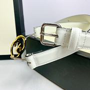 Gucci GG Golden White Belt 20mm - 2