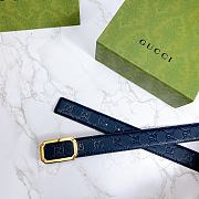 Gucci Black Belt Golden Buckle 403941 35mm - 2