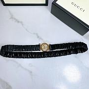 Gucci GG Retro Gold Metal Copper Hardware Black 30mm - 4