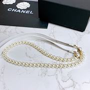 CHANEL Glazed Pearl White Lambskin  - 5