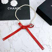 CHANEL Glazed Pearl Red Lambskin  - 1