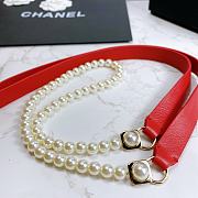 CHANEL Glazed Pearl Red Lambskin  - 4