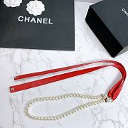 CHANEL Glazed Pearl Red Lambskin  - 3