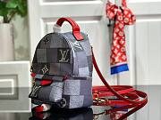 LOUIS VUITTON Palm Springs Mini Backpack Blue 22cm - 5
