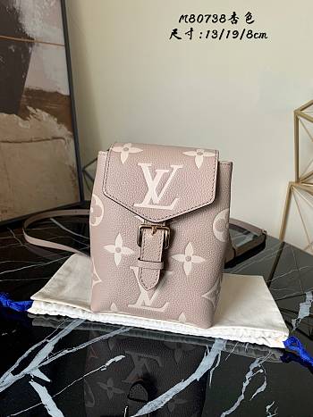 LOUIS VUITTON Apricot Backpack M80738 19cm