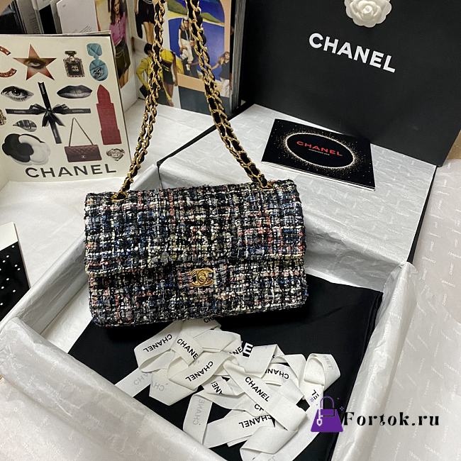 CHANEL Classic Tweeds Handbag Multicolor 1112 25.5cm - 1