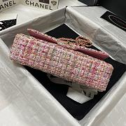 CHANEL Classic Tweeds Handbag Multicolor Pink 25.5cm - 5